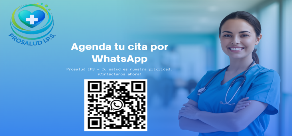 Banner profesional Prosalud IPS Agenda tu cita por WhatsApp (1)